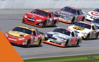 Racewedstrijd circuit