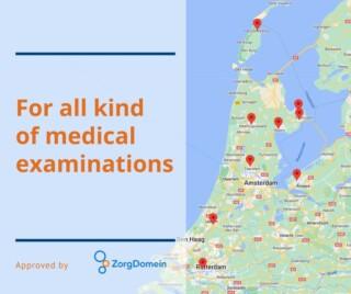 Locations of Keurdokter on a map off the Netherlands