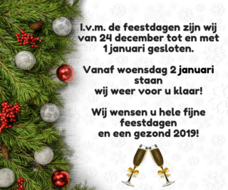 Keurdokter - 2019 - feestdagen - dicht