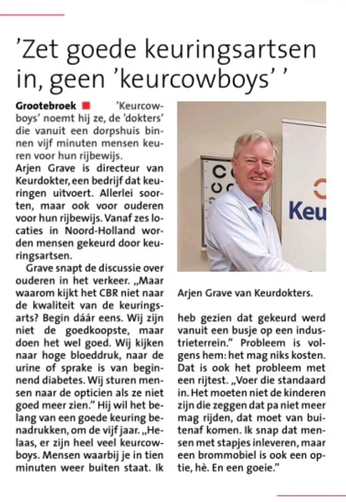 Artikel Noord-Hollands Dagblad