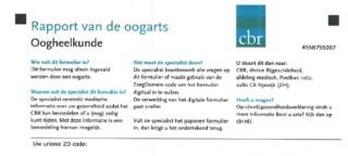 Verwijzing naar oogarts
