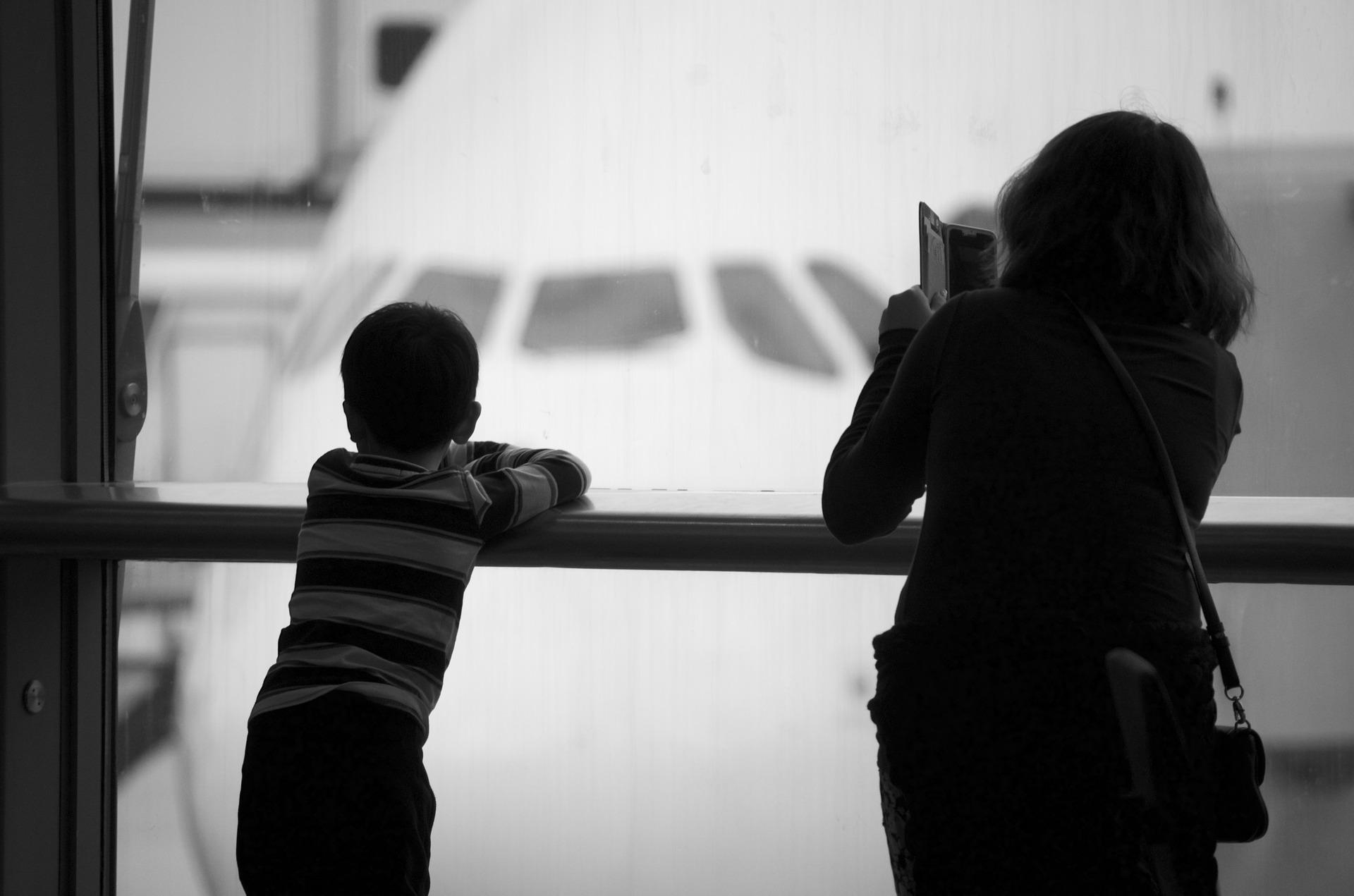 Vliegveld kind en ouder