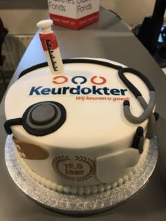 taart 12,5 jaar Keurdokter - feest