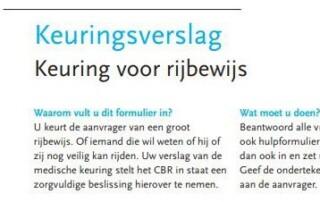keuringsverslag - keurdokter